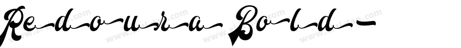 Redoura Bold字体转换